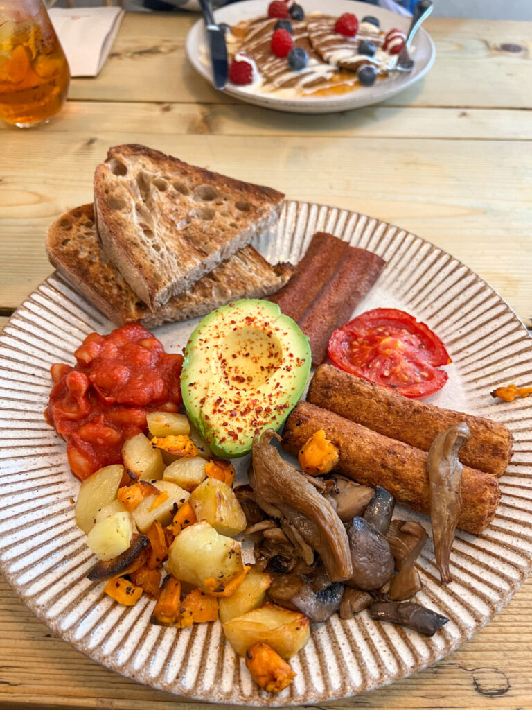 Vegan Full Breakfast at Jaunty Goat