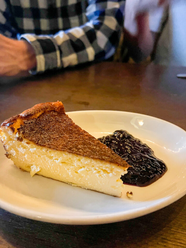 Cheesecake at Porta Wine & Tapas Bar